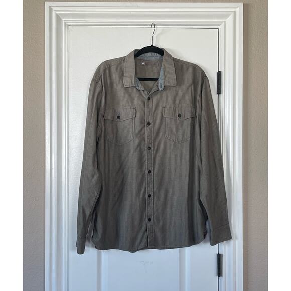 Rei  Mens Long Sleeve Grey Button Down Shirt XLarge - Picture 1 of 6